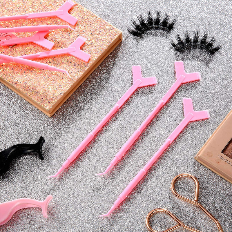 [Australia] - 30 Pieces Y Shape Eyelash Lift Tool Eyelash Brush Eyelash Lift Eyelash Lifting Tool Brush Silicone Grafting Eyelash Lift Brush for Eyelash Extension Makeup Tool (Pink) Pink 