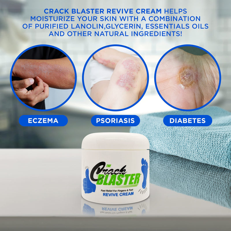 [Australia] - Dry Skin Lanolin Cream for Cracked Heels, Elbows and Soft Hands Crack Blaster Revive 