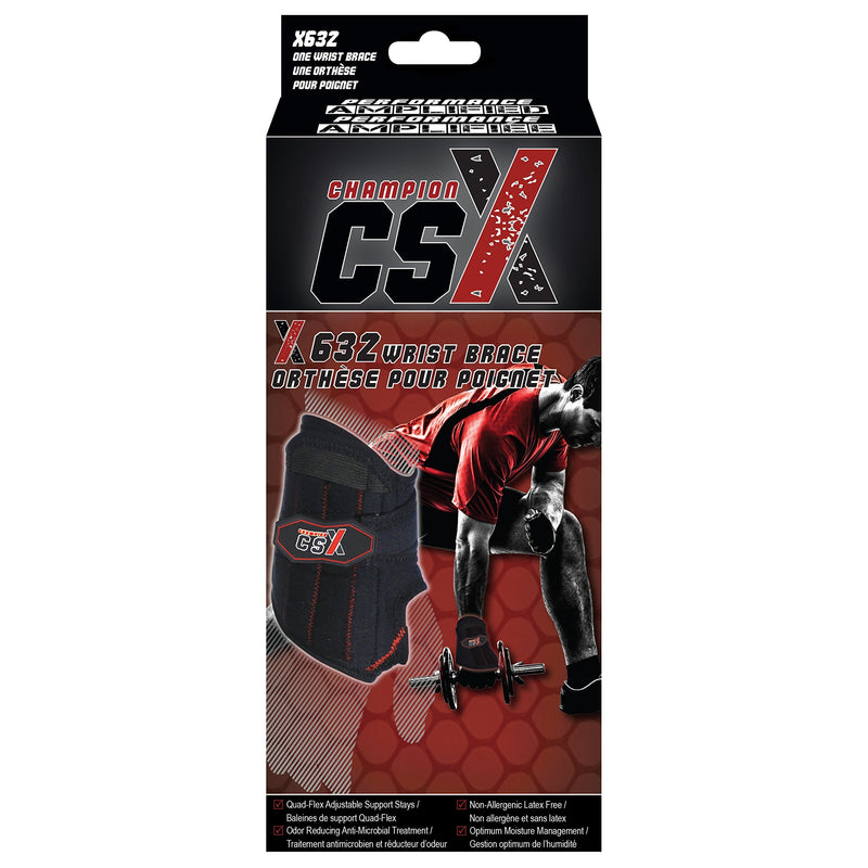 [Australia] - CSX Wrist Brace, Quad-Flex, Adjustable Support, Sport Performance, Small (Right Hand) 