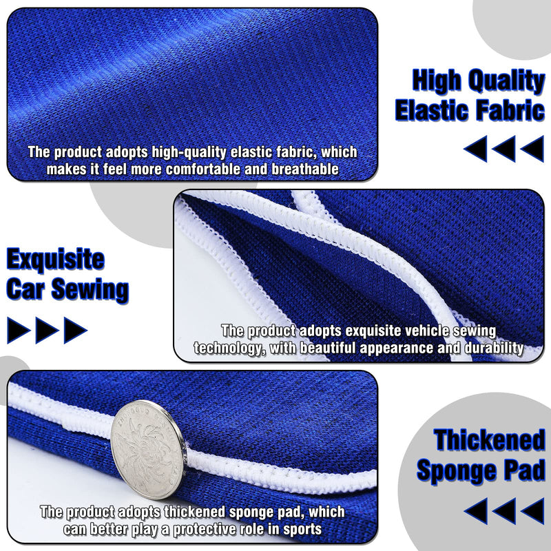 [Australia] - 2 Pair Elbow Pads Breathable Protective Support Gel Pad Elbow Brace Volleyball Elbow Pads Basketball Elbow Wraps Elbow Pads for Biking, Volleyball, Basketball, Football, Skating, Dancing 