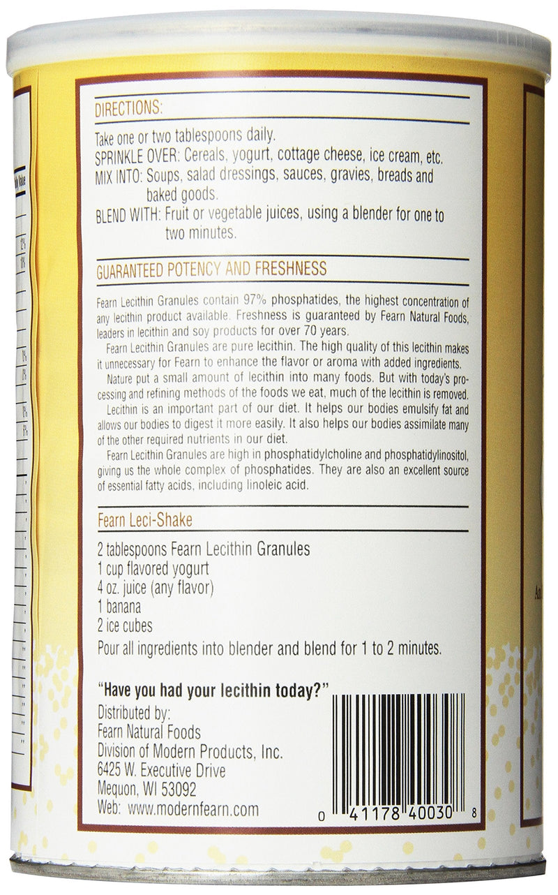[Australia] - Fearn Natural Foods Lecithin Granules, 16 Ounce 