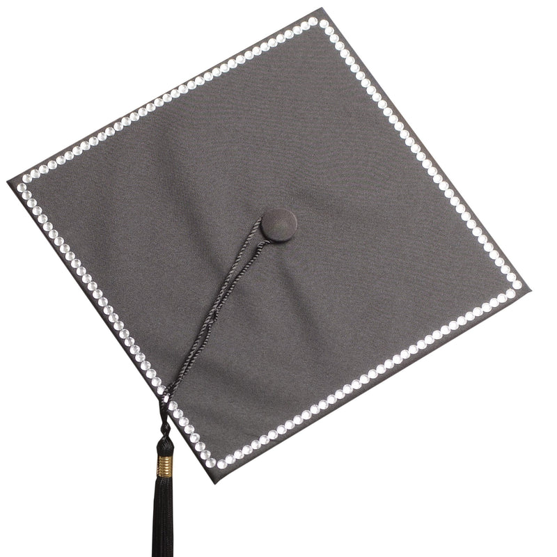 [Australia] - Tassel Toppers Gemstone Border Graduation Cap, Grad Cap Accessory, Grad Cap Decorating Kits, DIY Rhinestones Crystal 