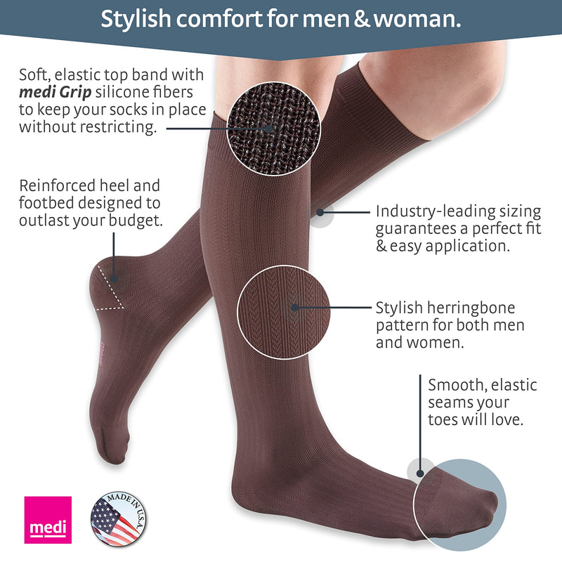 [Australia] - mediven for women vitality, 20-30 mmHg, Calf High Stockings, Closed Toe 2 Ebony 