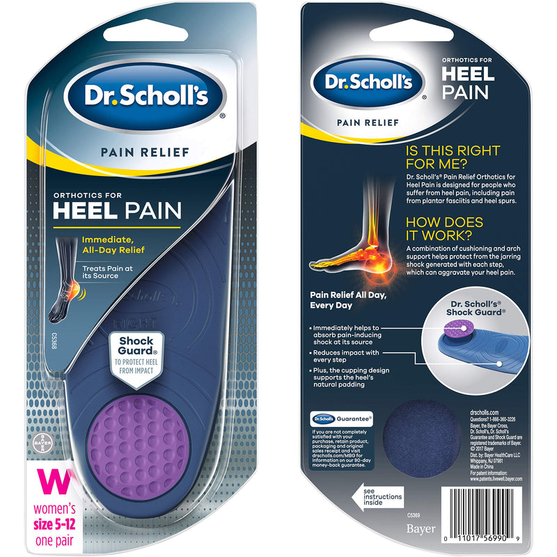 [Australia] - Dr. Scholl’s Pain Relief Orthotics for Heel for Women, 1 Pair, Size 5-12 Women's 5-12 