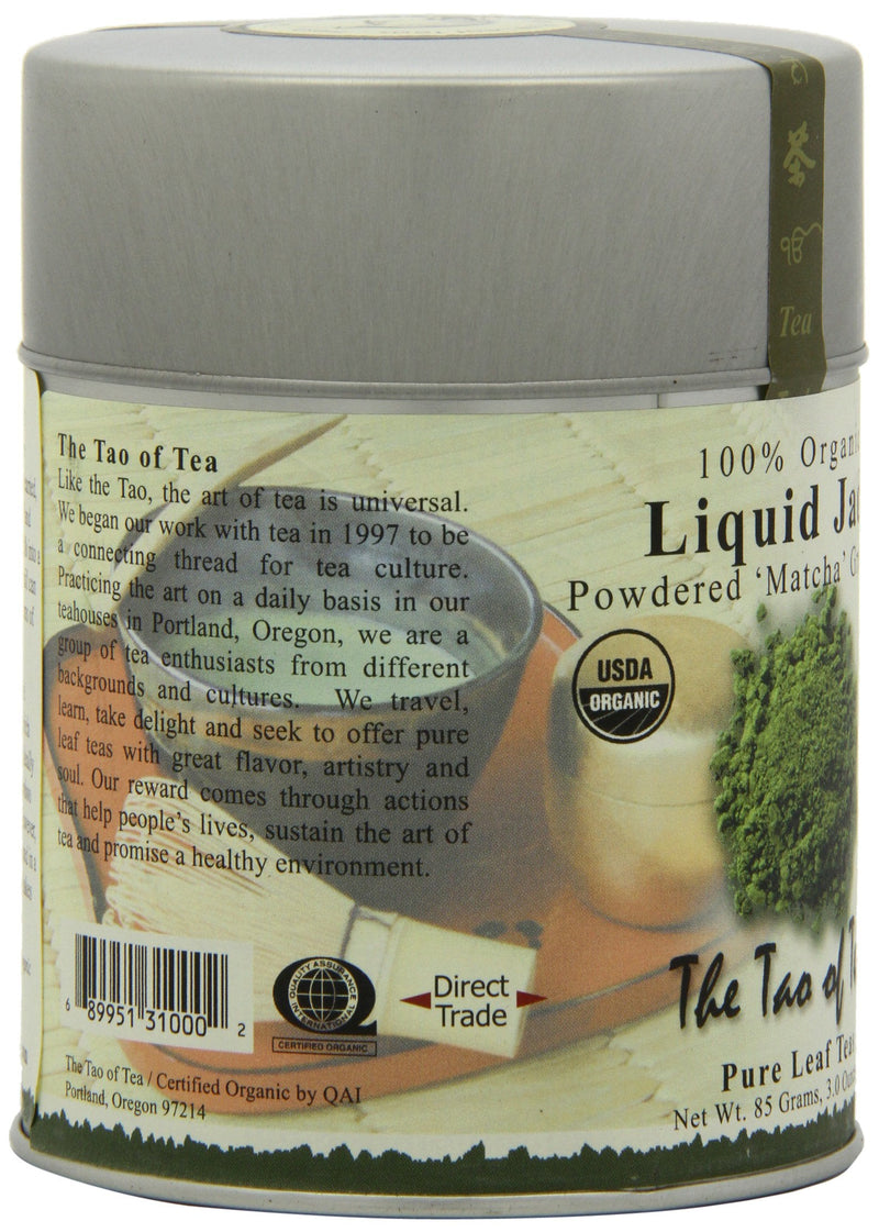 [Australia] - The Tao of Tea Liquid Jade Powdered Matcha Green Tea, Loose Leaf, 3 Oz 