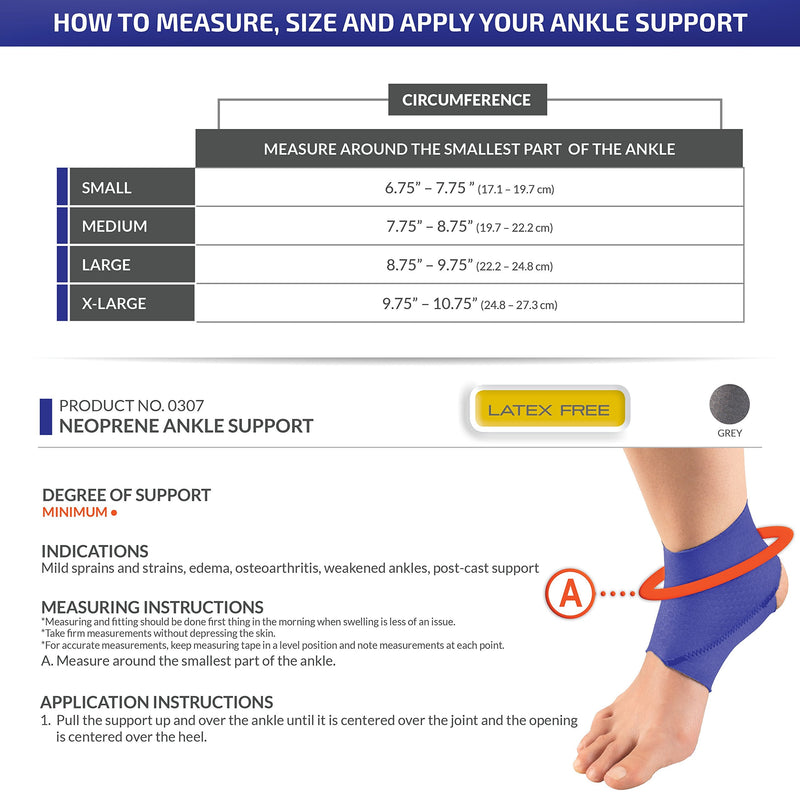 [Australia] - OTC Ankle Support, Slip-on Style, Neoprene, Medium Medium (Pack of 1) 
