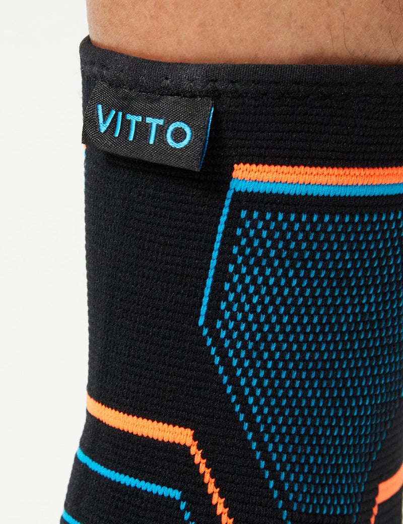 [Australia] - VITTO Ankle Support for Sprained Ankle, Arthritis, Joint Pain, Strains, Ankle Injury, Recovery, Rehab, Sports, Basketball - Multi Zone Compression Sleeve (S) S 
