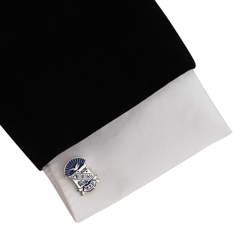 [Australia] - Desert Cactus Phi Beta Sigma Fraternity Greek Formal Wear Blazer Jacket (Silver Color Crest Cufflinks) 