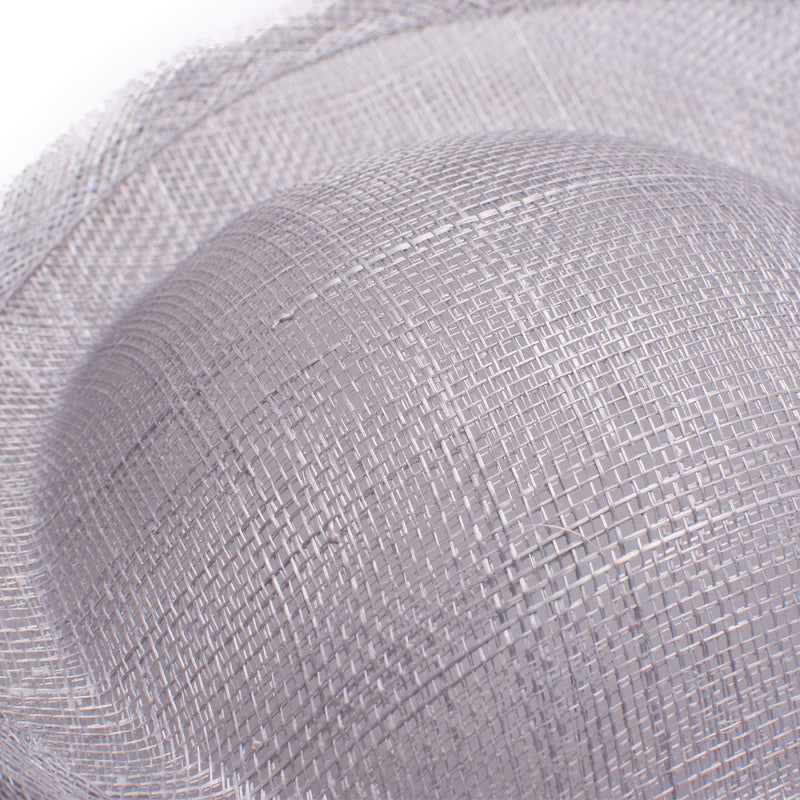 [Australia] - Lawliet 7.9" Round Saucer Sinamay Inspired Percher Hat Fascinator Millinery Base B063 Gray 