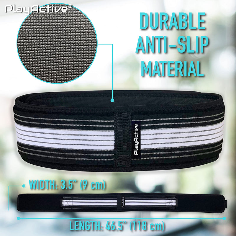 [Australia] - PlayActive Sacroiliac SI Joint Hip Belt - Lower Back Support Brace for Men and Women - Hip Braces for Hip Pain - Pelvic Support Belt - Trochanter Belt - Sciatica Pelvis Lumbar Pain Relief (Regular) REGULAR (Hip Size 30 - 47 inch) 