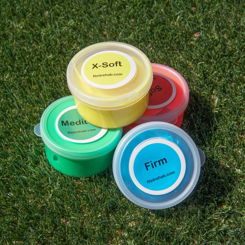 [Australia] - FlintRehab Premium Quality Therapy Putty (4 Pack, 3-oz Each) for Hand Exercise Rehab. Fidgeting, and Stress Relief… 