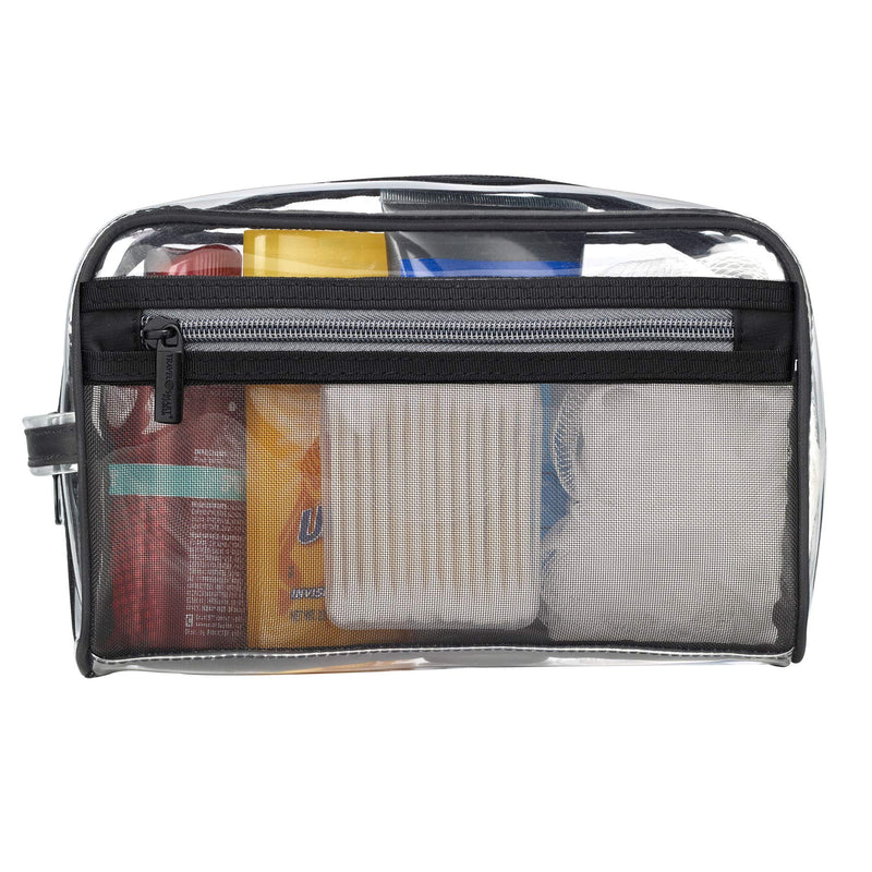 [Australia] - Travel Smart by Conair Sundry/Cosmetic Bag, Clear w/Mesh Pocket 