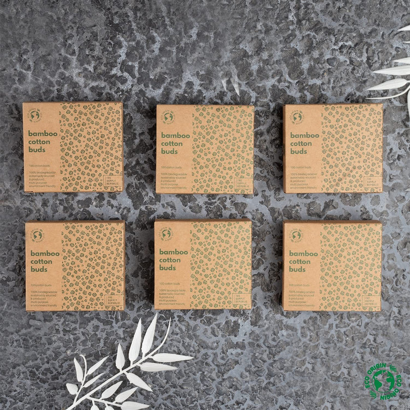 [Australia] - 600 Bamboo Cotton Buds | 100% Eco-Friendly Biodegradable | 6x100 Ear Buds Cotton… (600 Count) 