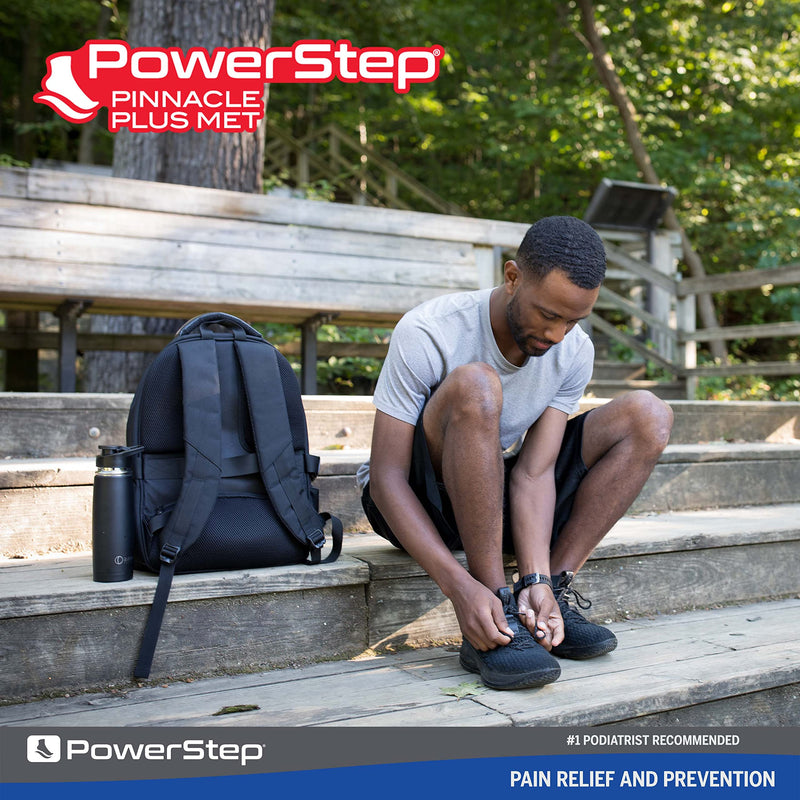 [Australia] - Powerstep Insoles, Pinnacle Plus, Ball of Foot Pain Relief Insole, Metatarsalgia Arch Support Orthotic for Women and Men Men's 5-5.5 / Women's 7-7.5 Red/Blue 