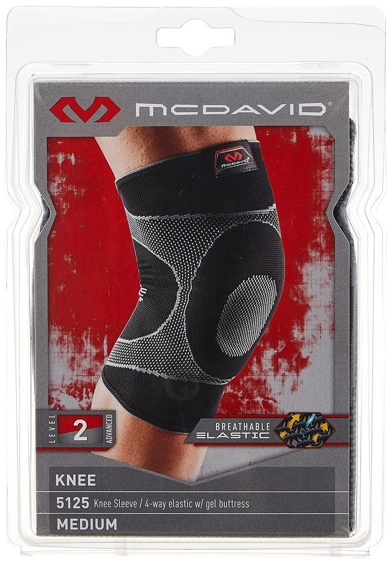[Australia] - McDavid Gel Knee Brace Sleeve. Elastic Compression Sleeve for Pain, Recovery, Injury. Increases Blood Flow and Stability of the Patella. Left or Right Leg. Arthritis, Bursitis, Tendonitis etc. Large 