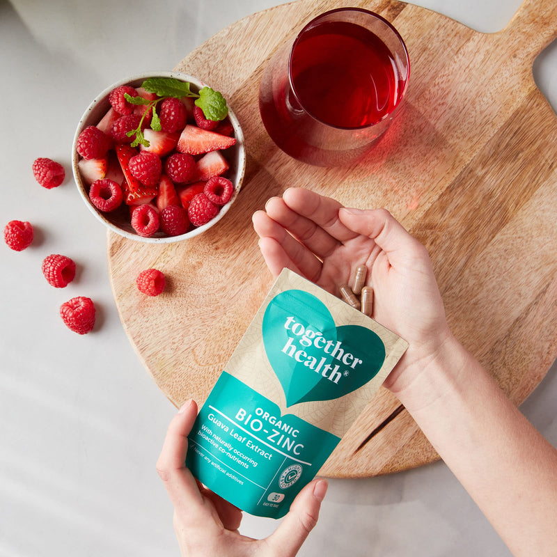 [Australia] - Organic Zinc Supplement - Together Health - Natural Source of Zinc from Guava Leaves - Vegan - Made in The UK - 30 Vegecaps 