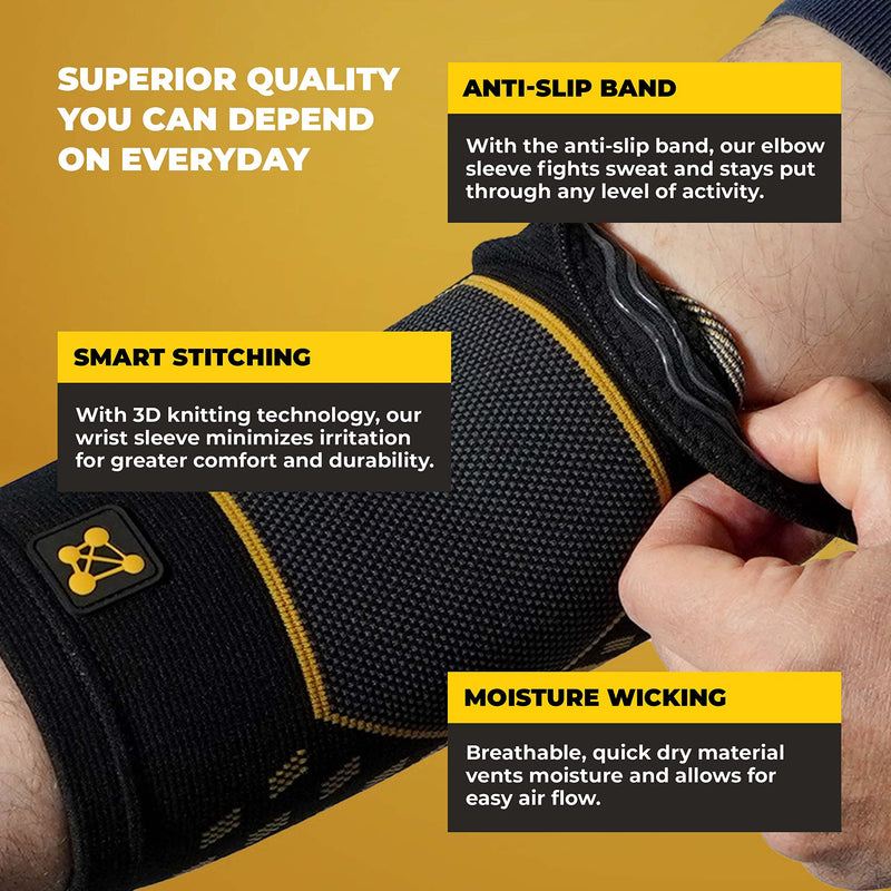 [Australia] - CopperJoint Compression Elbow Sleeve – Copper-Infused Design- Single Large PRO Edition 