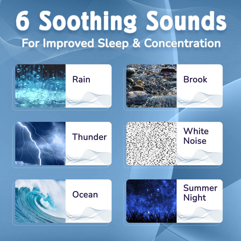 [Australia] - Big Red Rooster 6 Sound White Noise Machine | Sound Machine for Sleeping | Portable White Noise Machine for Office Privacy | Travel Sound Machine Baby | Plug in Or Battery Operated 