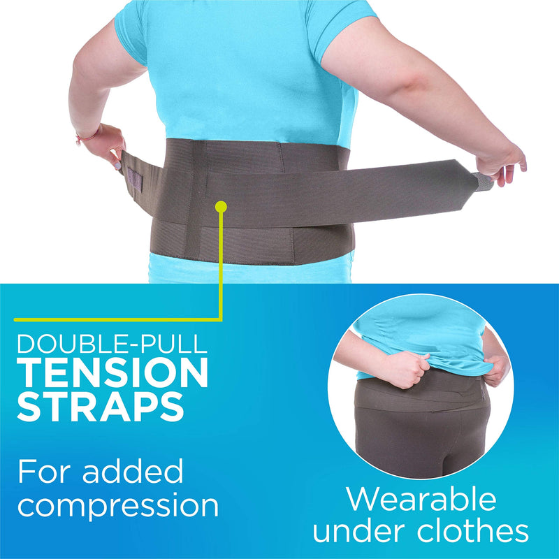 [Australia] - BraceAbility Elastic & Neoprene Compression Back Brace | Lumbar, Waist and Hip Support Belt for Sciatica Nerve Pain, Low Back Ache & Pain Relief while Sleeping, Working, Exercising, Walking (4XL) 4X-Large (Pack of 1) 