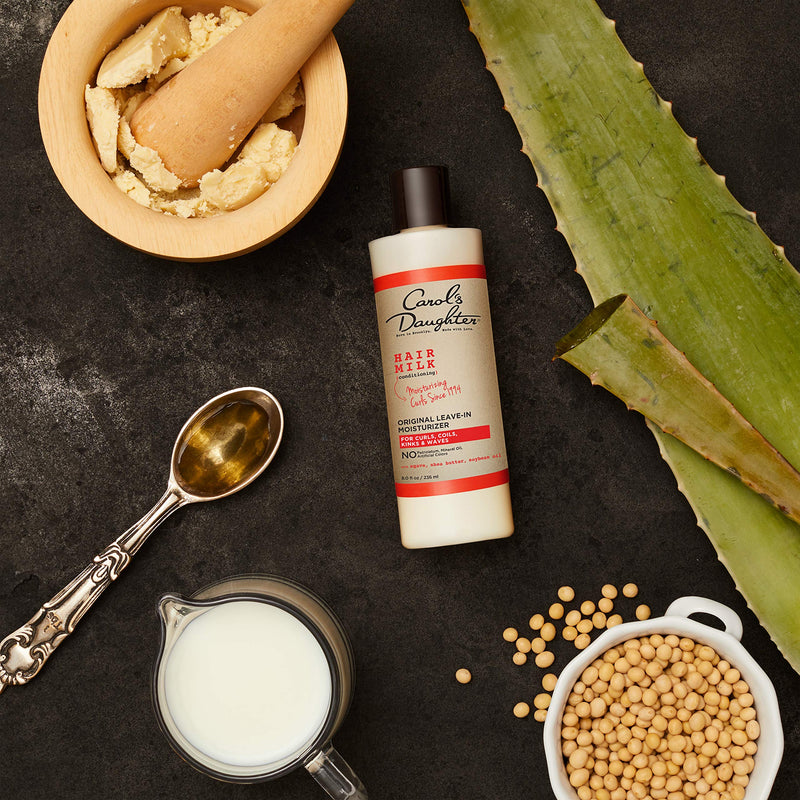 [Australia] - Curly Hair Products by Carol's Daughter, Hair Milk Original Leave In Moisturizer For Curls, Coils and Waves, with Agave and Shea Butter, Hair Moisturizer For Curly Hair, 8 Fl Oz (Packaging May Vary) 