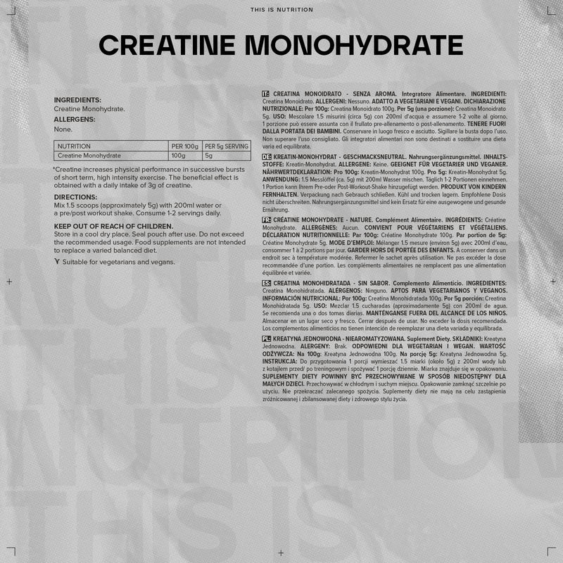 [Australia] - Bulk Creatine Monohydrate Powder, Unflavoured, 100 g, Packaging May Vary 100 g (Pack of 1) 