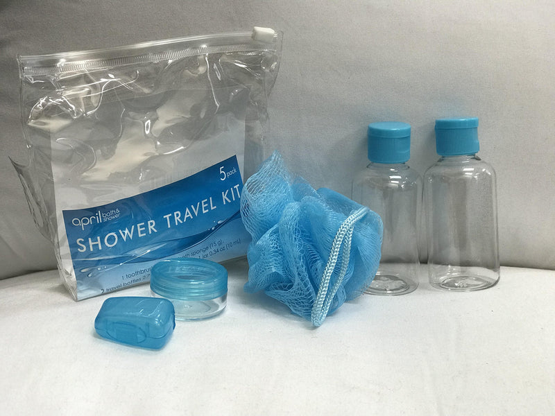 [Australia] - April Bath and Shower, Shower Travel Kit 5 pack, Multiple colors 