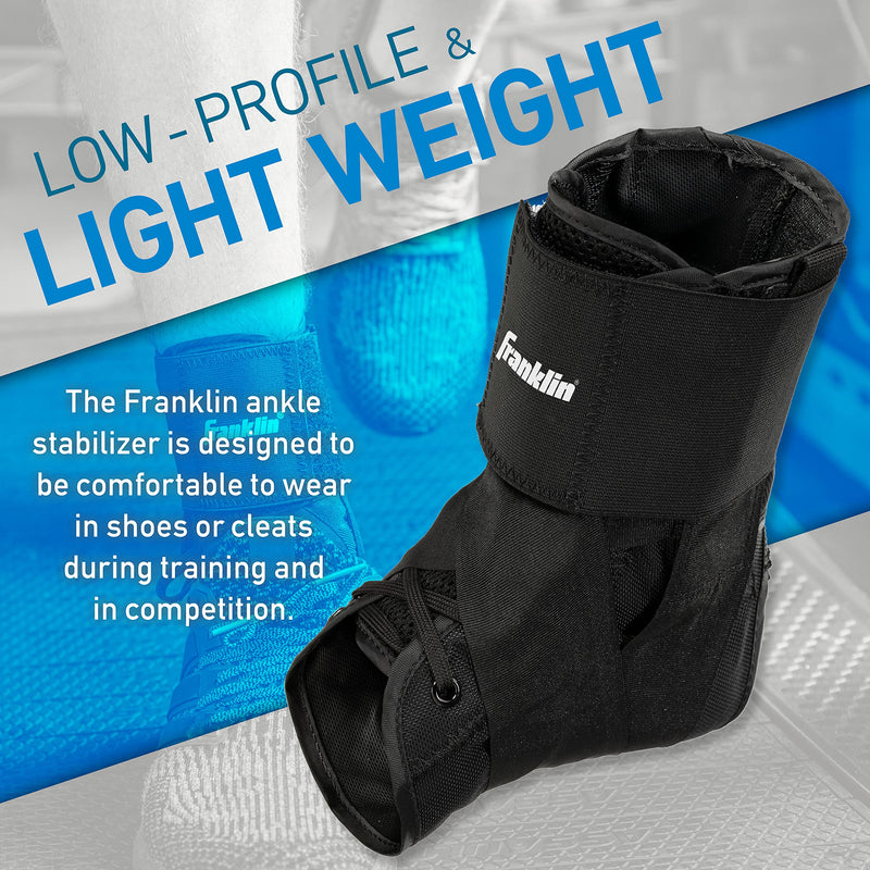 [Australia] - Franklin Sports Ankle Brace - Adjustable Ankle Support Stabilizer - Compression Support for Ankle Sprains and Pain - Athletic Ankle Brace - One Size 