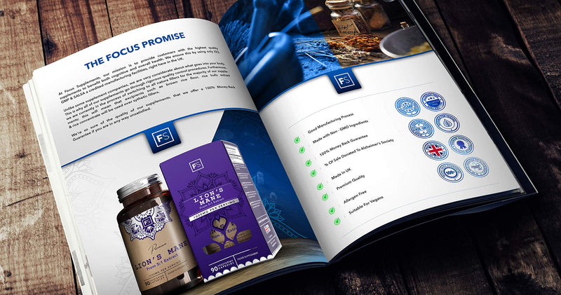 [Australia] - FS Lions Mane Mushroom Complex Supplement | 1000mg Lion's Mane Per Serving | 90 Vegan Capsules | High in (β) Beta Glucan Polysaccharides | Non GMO | Gluten, Dairy & Allergen Free | Made in The UK 90 Count (Pack of 1) 