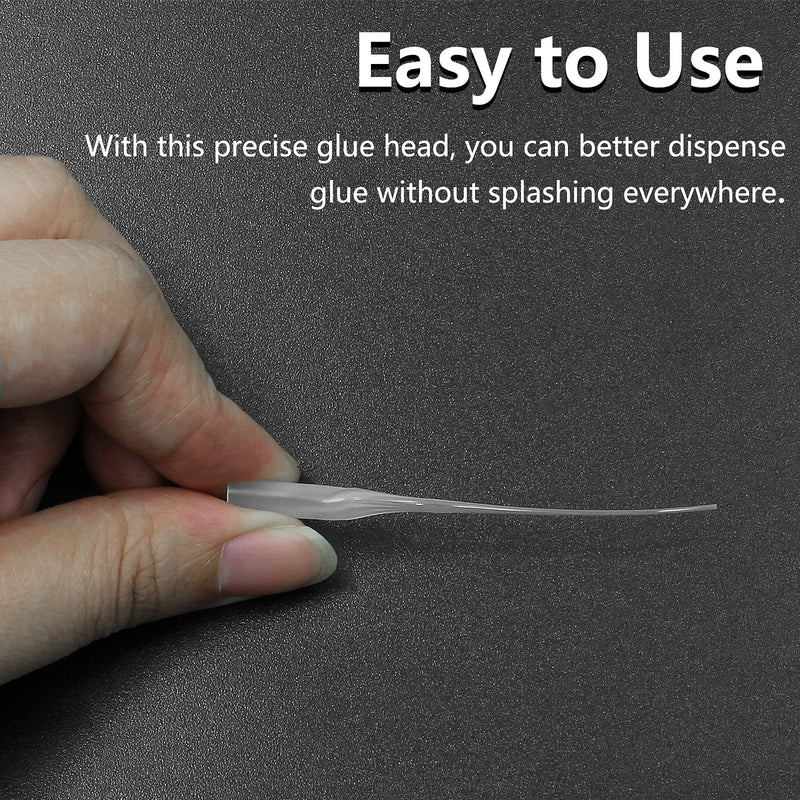 [Australia] - Bonsicoky 200Pcs Micro CA Glue Tips, Precision CA Applicator Tips Glue Tip Extender for DIY, Crafting, Lab Dispensing, Adhesive Dispensers, Used for Bottles with Nozzle 