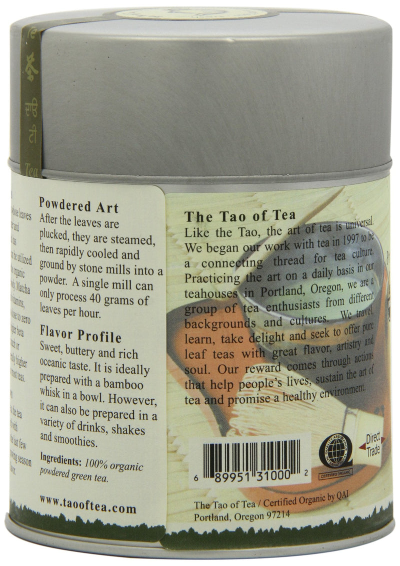 [Australia] - The Tao of Tea Liquid Jade Powdered Matcha Green Tea, Loose Leaf, 3 Oz 