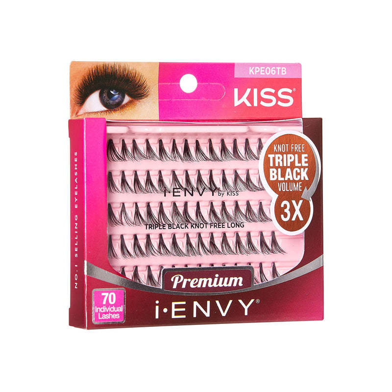 [Australia] - i-Envy Kiss Premium Knot Free 70 Individual Lashes (Triple Black) Triple Black 