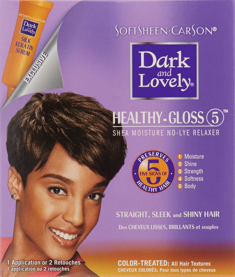 [Australia] - SoftSheen-Carson Dark and Lovely Healthy-Gloss 5 Shea Moisture No-Lye Relaxer, for Color Treated Hair 1 Count Relaxer - Color Treated 