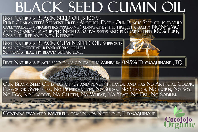 [Australia] - Organic Black Seed Oil 8 oz USDA Certified Organic 100% Pure Natural Black Cumin Seed Oil Unrefined Cold Pressed Extra Virgin Nigella Sativa Oil - Premium Grade A Black Seed Oil Organic Cold Pressed 