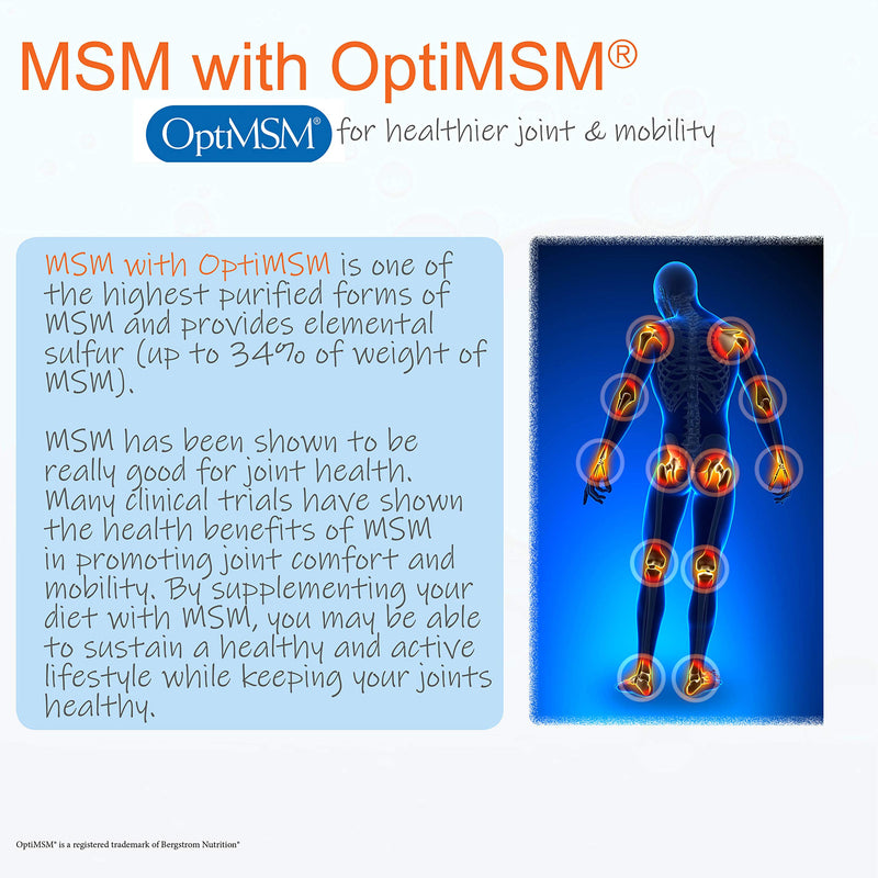 [Australia] - Doctor's Best MSM with OptiMSM, Non-GMO, Gluten Free, Joint Support, 1500 mg, 120 Tablets (DRB-00097) 