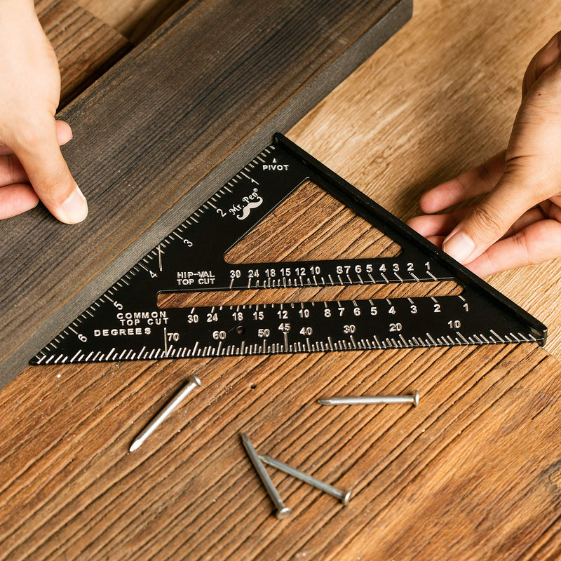 [Australia] - Mr. Pen- Rafter Square, Metal Square, 7 Inch, Carpenters Square, Square Tool, Metal Square Ruler, Carpentry Squares, Woodworking Square, Square Angle Tool, Aluminum Rafter Square, Carpenter Square 