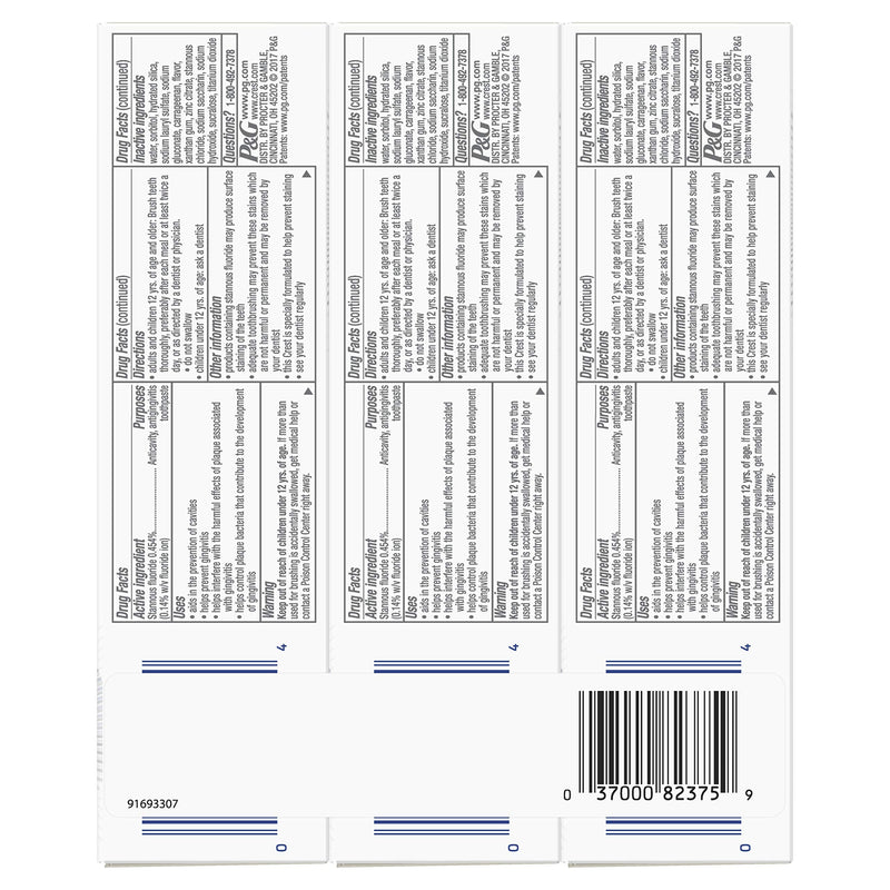 [Australia] - Crest Gum & Enamel Repair Toothpaste, Advanced Whitening, 4.1oz (Pack of 3) ( Packaging May Vary ) 