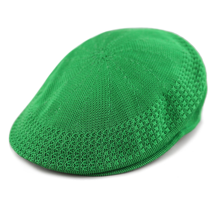 [Australia] - The Hat Depot Light Weight Classic Mesh Newsboy Ivy Gatsby Cabbie Golf Hat Cap Large Kelly Green 