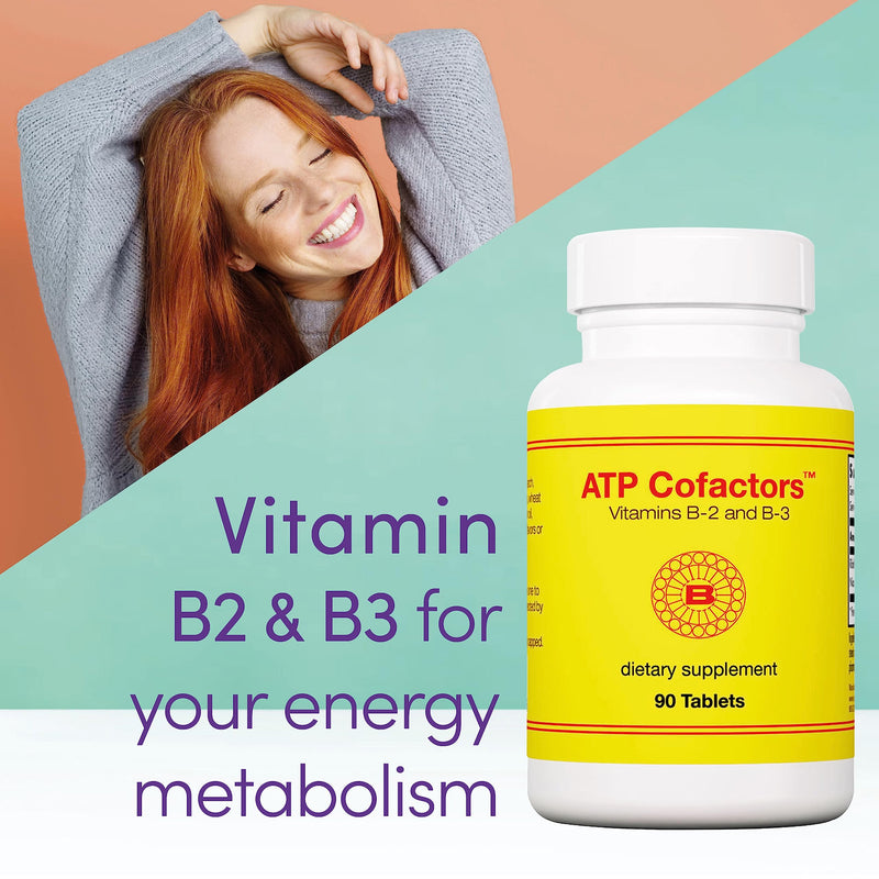 [Australia] - Optimox, ATP Cofactors, with Riboflavin (B2) and Niacin (B3), High Strength, 90 Vegan Tablets, Laboratory Tested, Vegetarian, Gluten-Free, Soy-Free, Non-GMO 