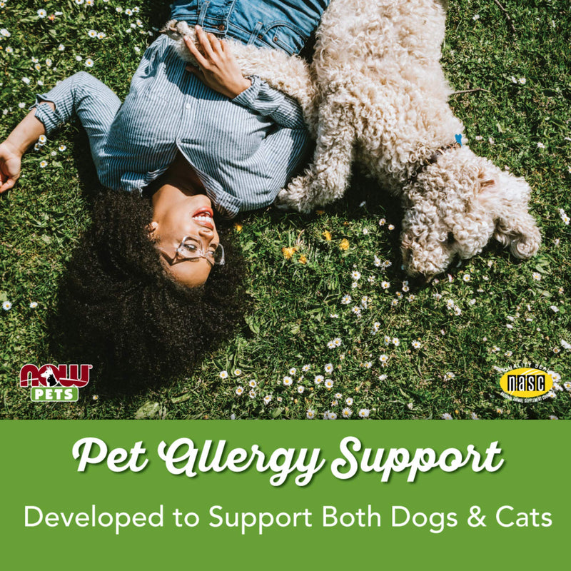 [Australia] - NOW Pet Health, Pet Allergy Supplement, Formulated for Cats & Dogs, NASC Certified, 75 Chewable Tablets 