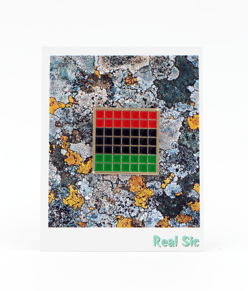 [Australia] - Real Sic Enamel Pins - Pride Lapel Pins Collection Premium Lapel Pins - Grid Pins Series Pan African Pride Flag 
