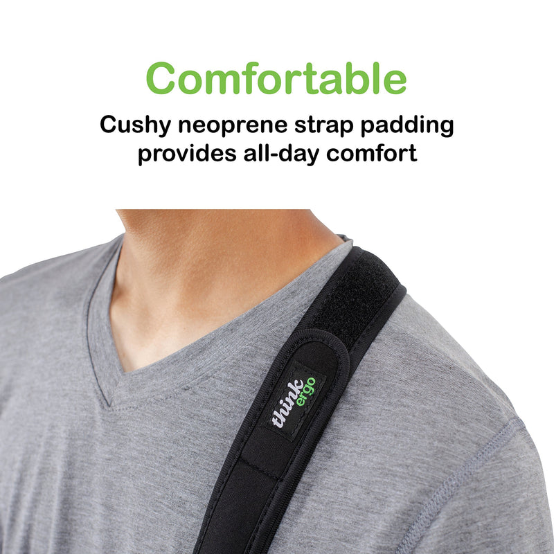 [Australia] - Think Ergo Arm Sling Sport - Lightweight, Breathable, Ergonomically Designed Medical Sling for Broken & Fractured Bones - Adjustable Arm, Shoulder & Rotator Cuff Support (Adult) Adult 