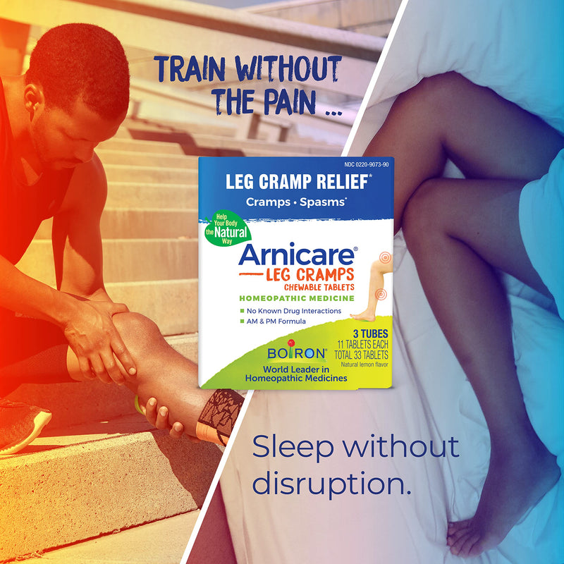 [Australia] - Boiron Arnicare Leg Cramps for Day and Night Relief from Cramping and Stiffness in Feet or Calves - 3 Count (33 Tablets) 