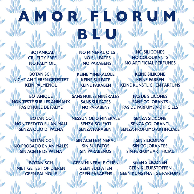 [Australia] - Natural CONDITIONER - COCONUT, GERANIUM, CEDARWOOD, LAVENDER & MINT - 250ml by AMOR FLORUM BLU. Parabens Free, Silicone Free. No Build Up. Gentle Concentrated. pH 5.2-5.7 Balanced for Sensitive Skin. 
