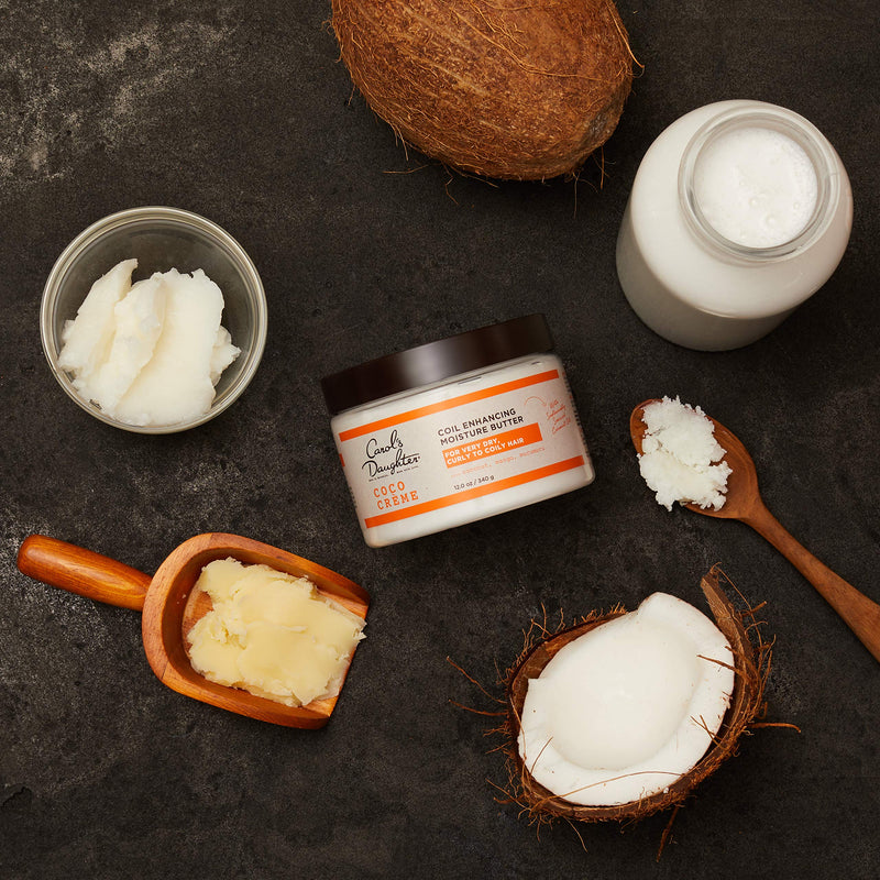 [Australia] - Carol’s Daughter Coco Creme Coil Enhancing Moisture Butter for Very Dry Hair, with Coconut Oil and Mango Butter, Paraben Free and Silicone Free Butter for Curly Hair, 12 oz 
