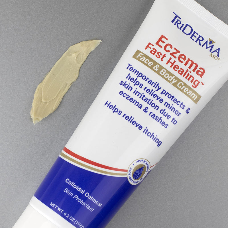 [Australia] - TriDerma Eczema Fast Healing Face and Body Cream, Maximum Strength Itch & Rash Relief, 4.2 Ounces 