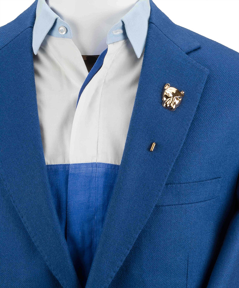 [Australia] - Knighthood Golden Lion Mask Lapel Pin Badge Coat Suit Collar Accessories Brooch for Men Golden 