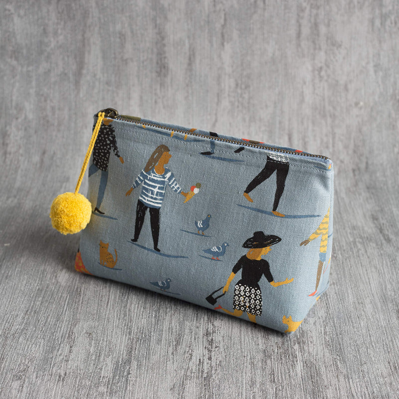 [Australia] - Danica Studio Linen, People Person Design Cosmetic Bag-Small 