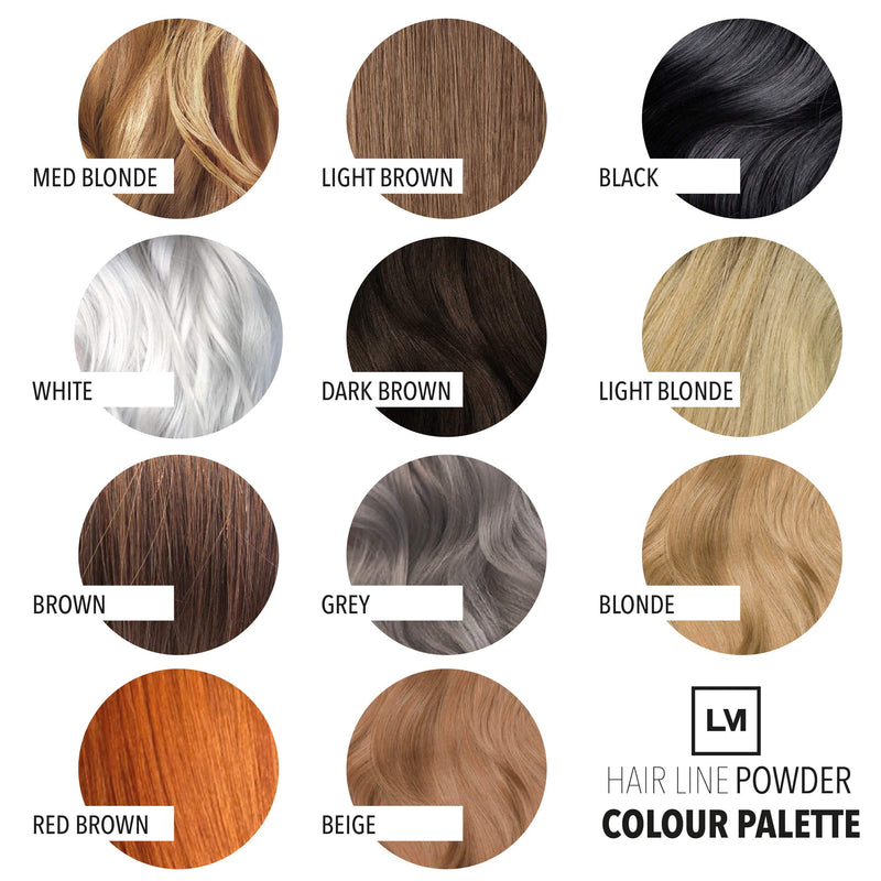 [Australia] - LEON MIGUEL Hair Line Powder - concealer/counter powder - 4g hair thickening and hair filler with shadow make-up waterproof (LIGHT BLONDE) LIGHT BLONDE 
