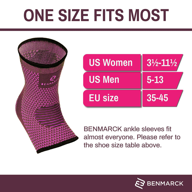 [Australia] - Achilles Tendon Support Brace, Plantar Fasciitis Sock, Ankle Compression Sleeve For Running, Tendonitis and Flat Feet Relief Fuchsia Purple Unisize 