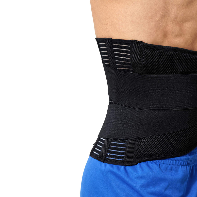 [Australia] - NeoTech Care Adjustable Compression Back Brace Lumbar Support Belt, Black, Size XXL 2X-Large (Pack of 1) 